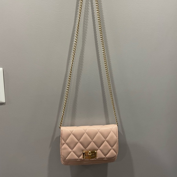 Soft Pink Cross Body Bag Faux Leather H&M - Picture 2 of 10